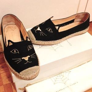 Designer kitty espadrilles; super cute